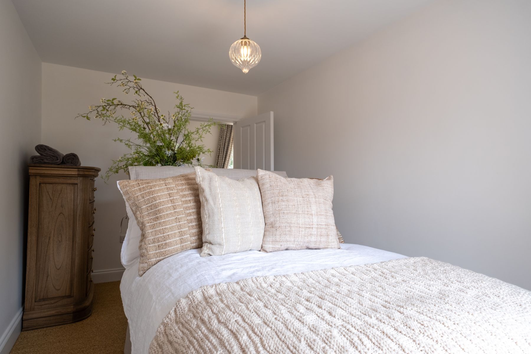 A double bedroom under the eaves